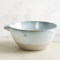 3: A ceramic bowl with pouring spout.