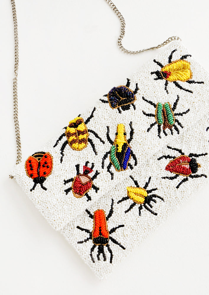 Beetles Beaded Clutch hover