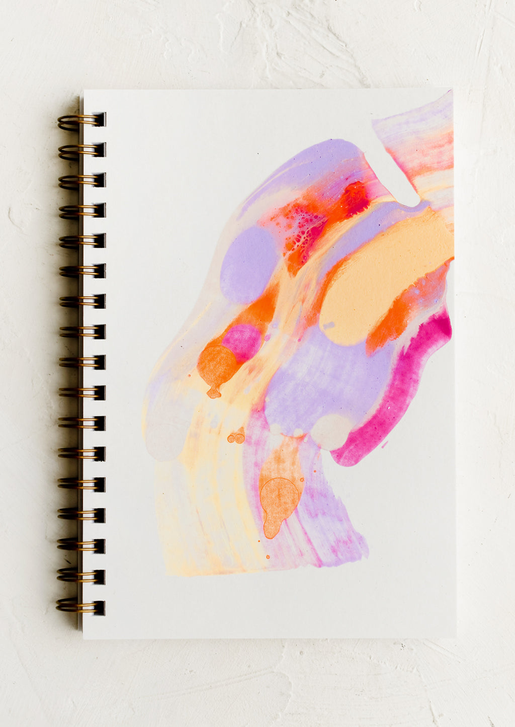 Notebook (Unruled): A paint swirl decorated notebook.