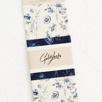 Set of 3 / Cyanotype Floral: Floral Print Beeswax Wrap