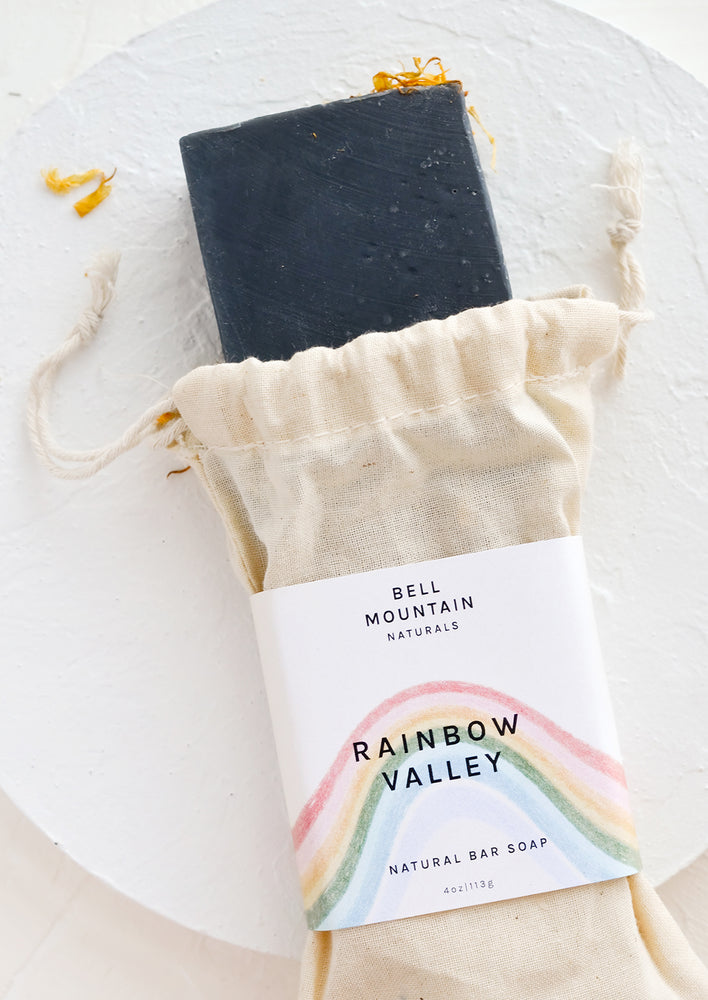 A bar soap named "Rainbow Valley".