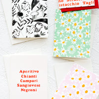 1: Miniature gift enclosure greeting cards with a variety of prints.