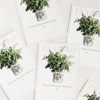Eucalyptus Bouquet: A five pack of eucalyptus print book plates.