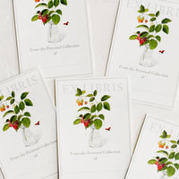 Raspberry Branches: A five pack of raspberry print book plates.