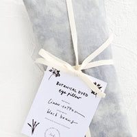 Black Bean: A naturally dyed relaxation eye pillow in blue-grey color dyed using black beans.