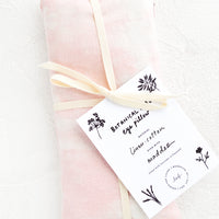 Madder: A naturally dyed relaxation eye pillow in pale pink color dyed using madder.