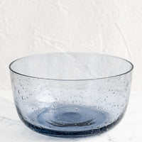 Twilight: A glass bowl in twilight blue.