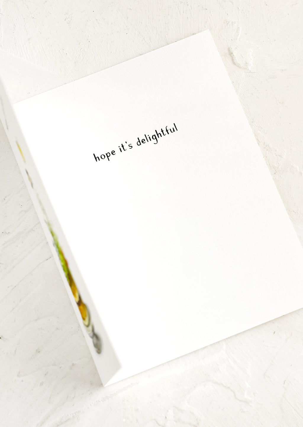 2: Greeting card with interior text.