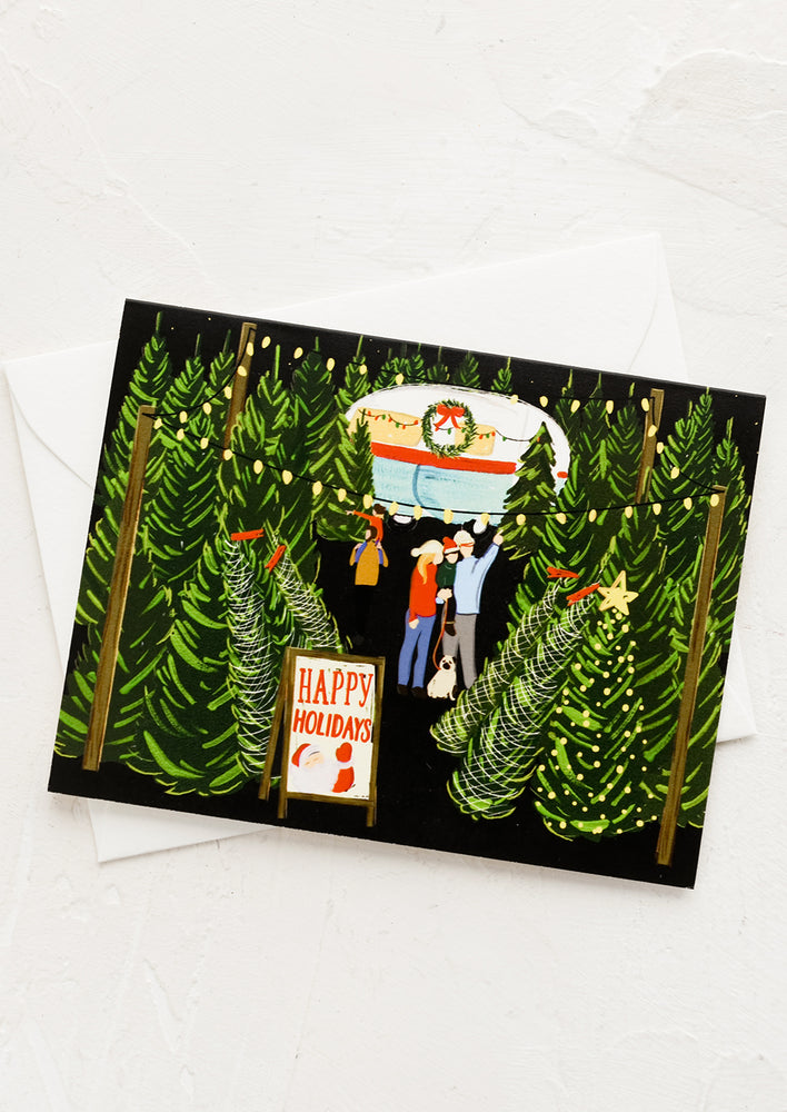 Christmas Tree Lot Card hover