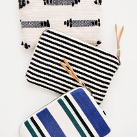 4: Clare Fabric Zip Pouch in  - LEIF