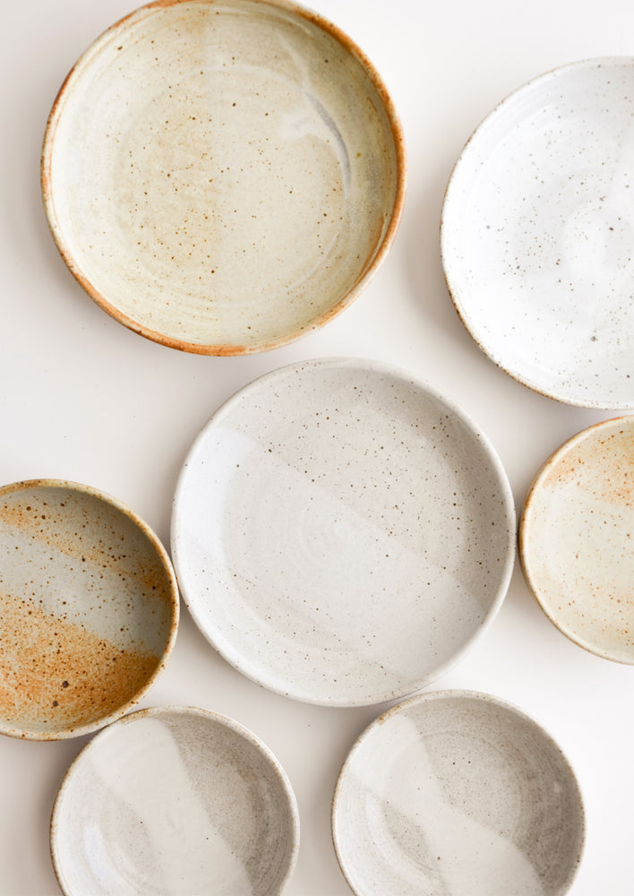 5: Rustic Ceramic Dinner Bowls in Assorted Glazes - LEIF