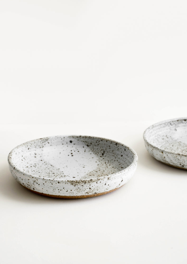 Rustic Ceramic Dinner Bowl in Speckled Matte Grey - LEIF
