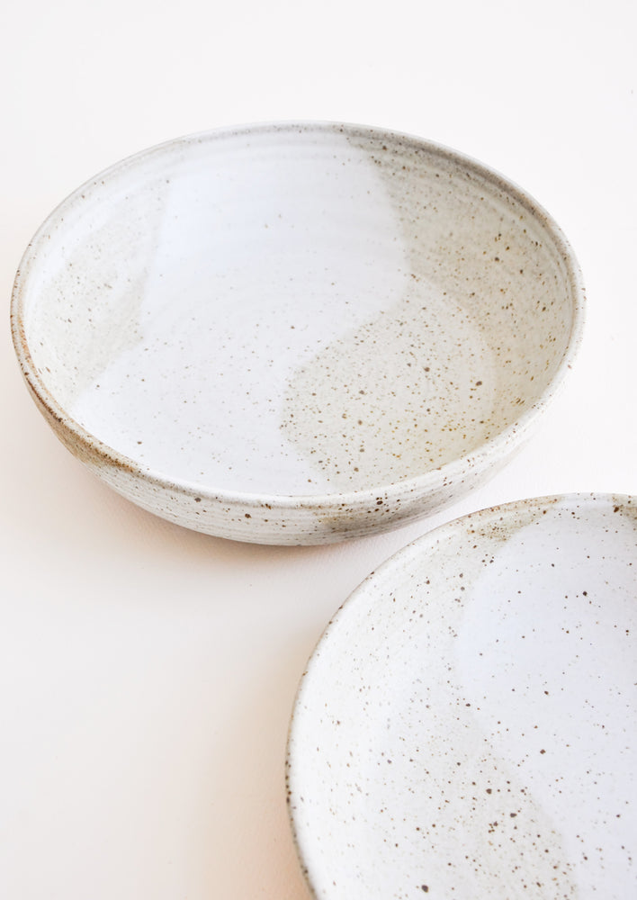 Rustic Ceramic Serving Bowl in Matte Grey / Medium (10") - LEIF
