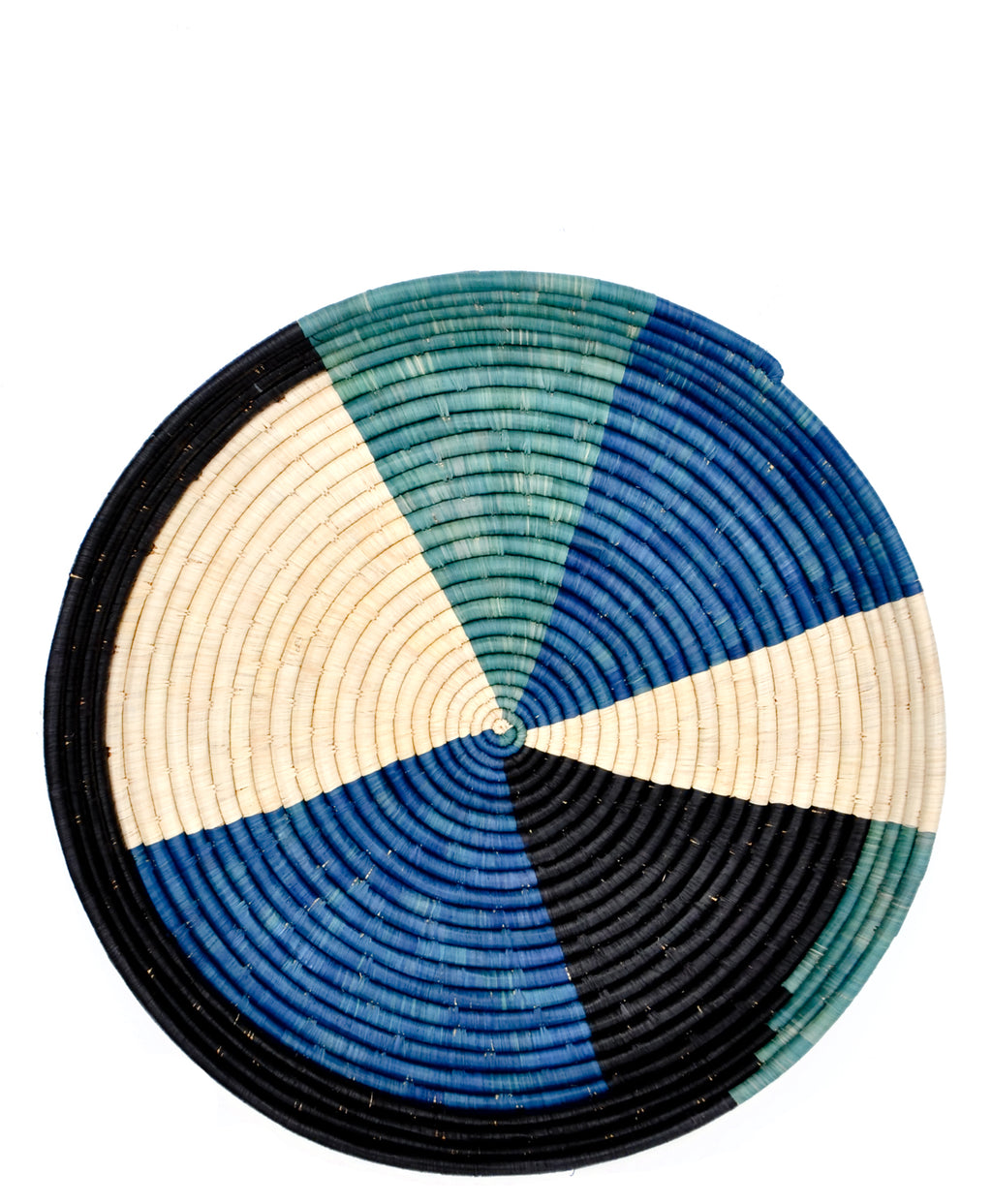 2: Colorblocked Raffia Serving Tray in  - LEIF