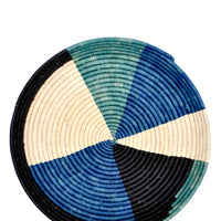 2: Colorblocked Raffia Serving Tray in  - LEIF
