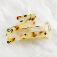 Lemon Multi: A color fleck hair claw in yellow multi.