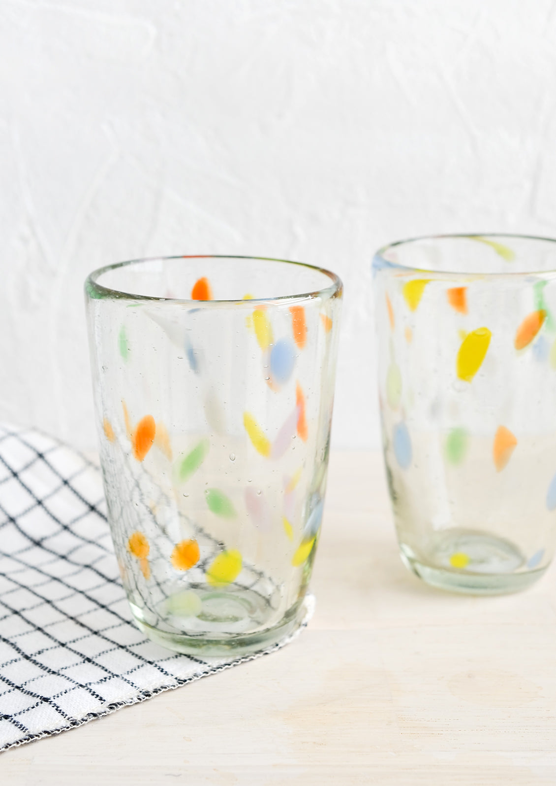 Color Fleck Color Fleck Hand Blown Glassware | LEIF