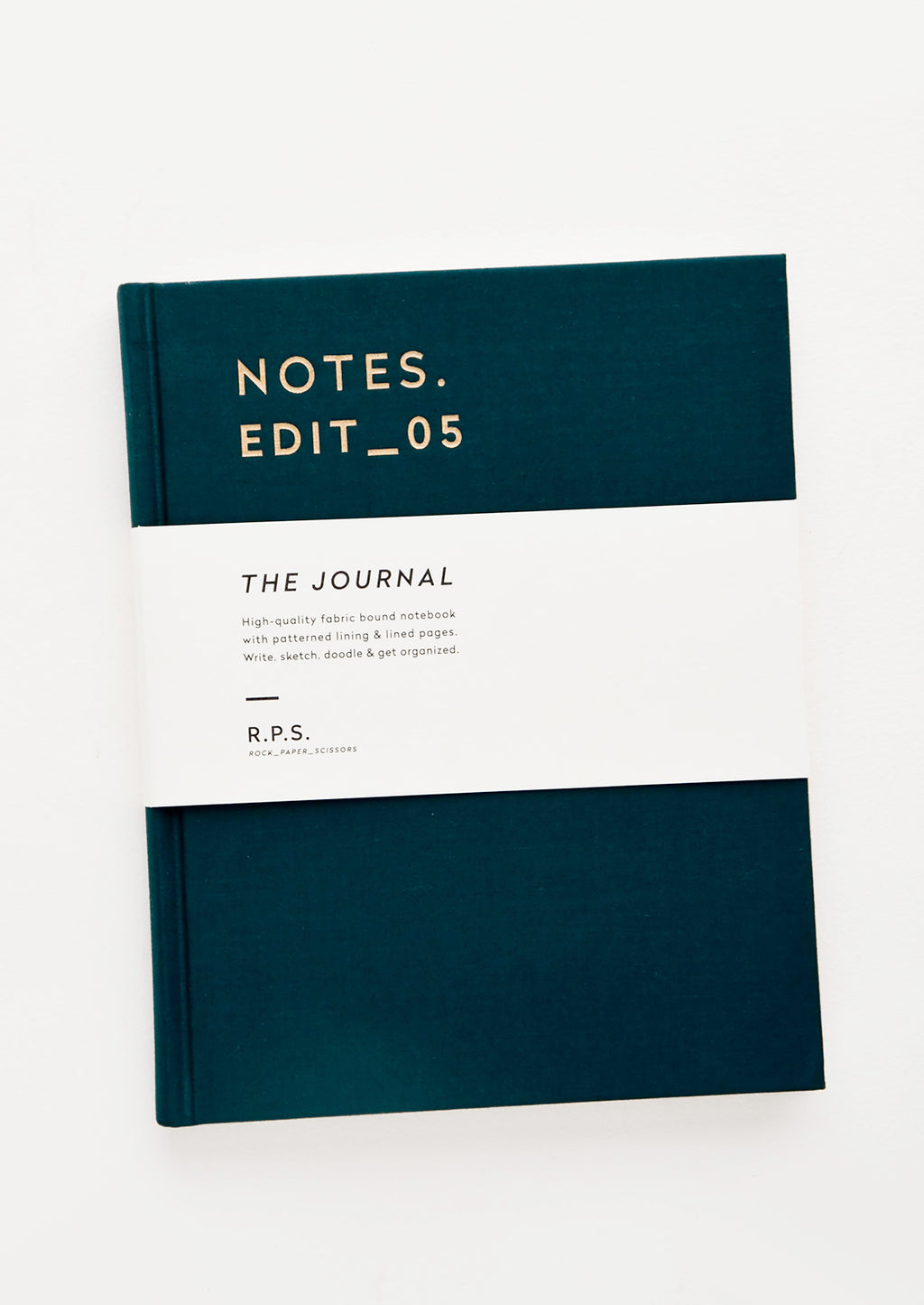 Forest Green (Lined): Cloth cover notebook in forest green