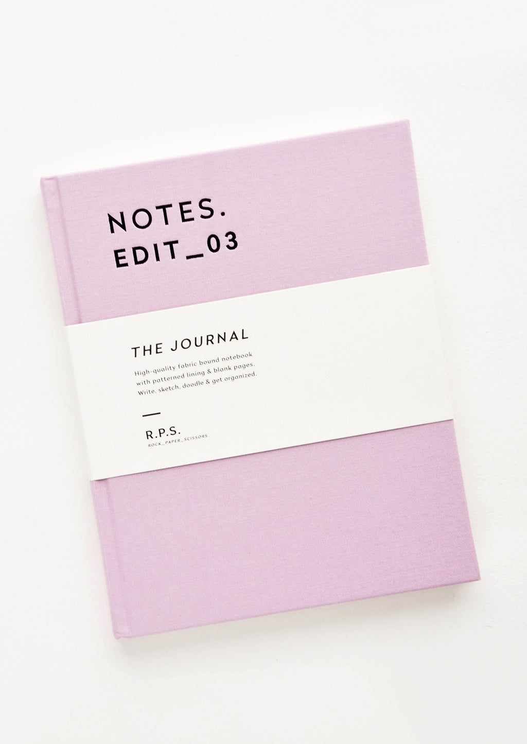 Lavender (Unlined): Cloth cover notebook in lavender