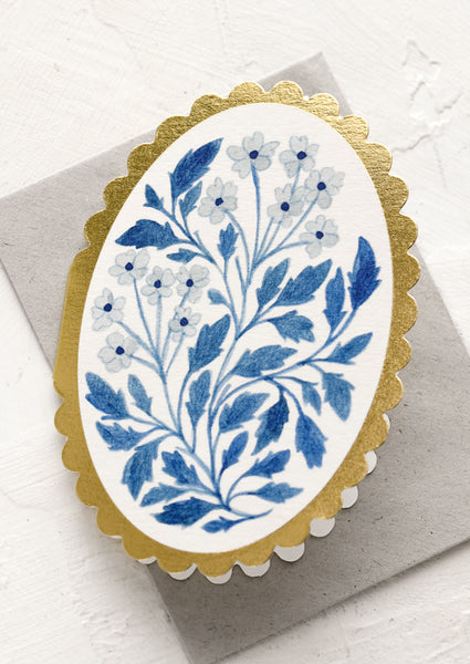 Delft Floral Mini Card | LEIF
