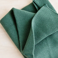 Spruce: A knit cotton dish towel in spruce green.