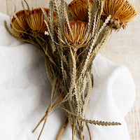 2: A bunch of dried mini protea stems.