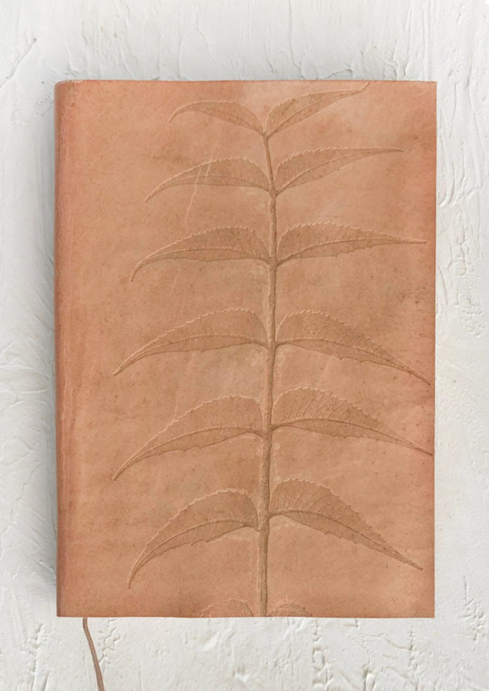 Fern Embossed Leather Journal
