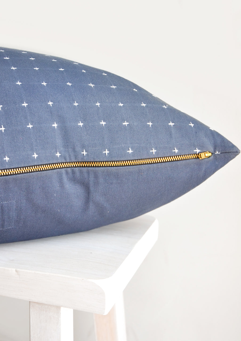 3: Embroidered Cross Pillow in  - LEIF
