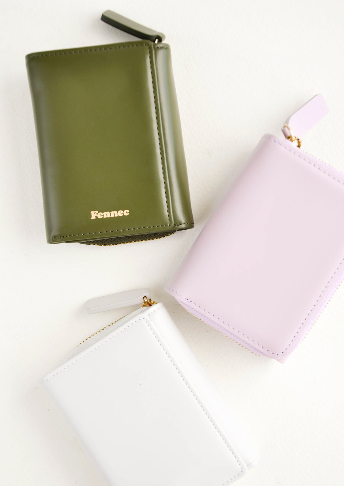 Product shot showing multiple colors of wallet.