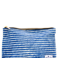 Stripe: Sardine Indigo Dye Pouch in Stripe - LEIF