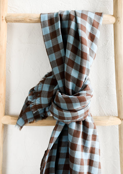 OUR LEGACY PAST SCARF GINGHAM ポーカーズ Our Legacy - Past Scarf Black Destructive Gingham