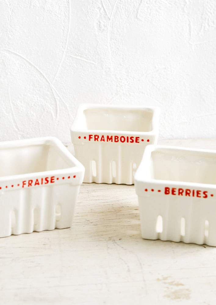 Francais Ceramic Berry Basket