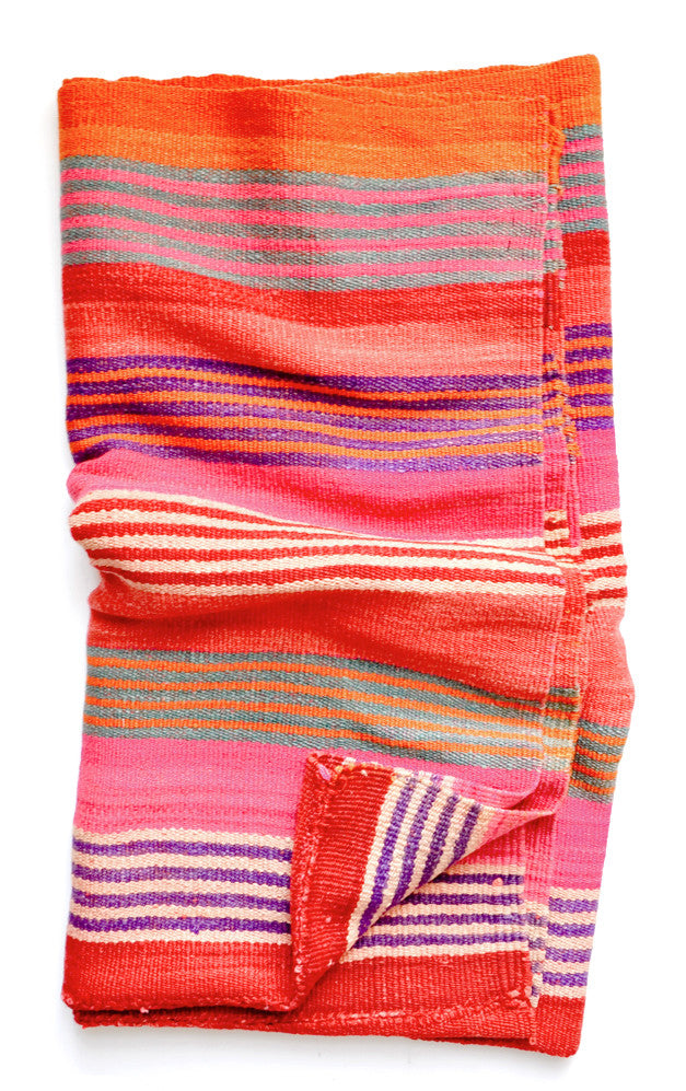 Bolivian Frazada Rug in Monterrey Stripe in  - LEIF