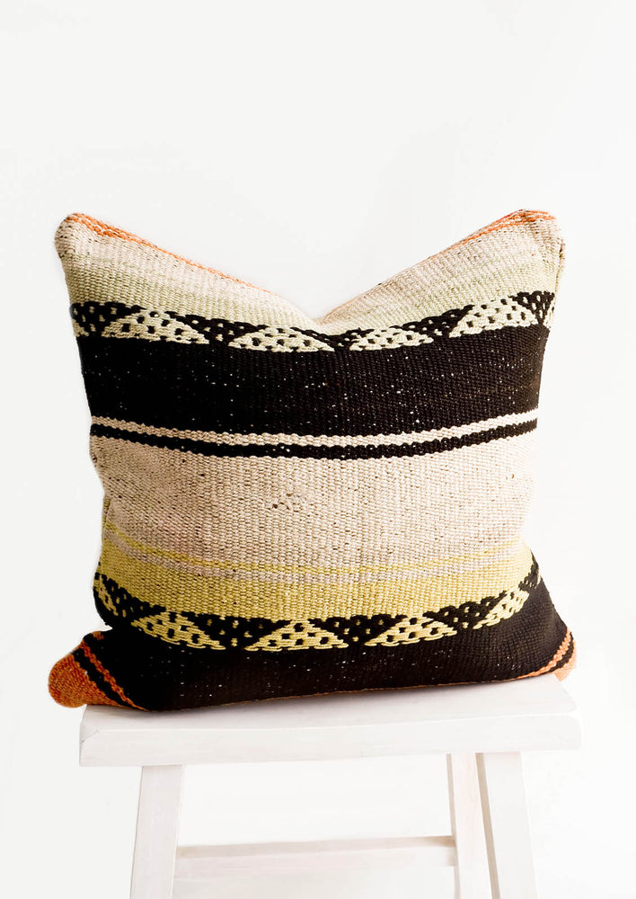 Frazada Pillow in Quechua Stripe