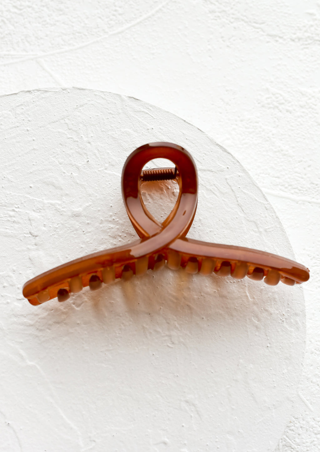 Amber: A french twist acrylic hair clip in amber.