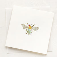 Bee: A small gift enclosure card with illustration of bee.