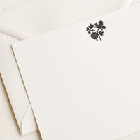 1: A letterpress printed botanical notecard and envelope.