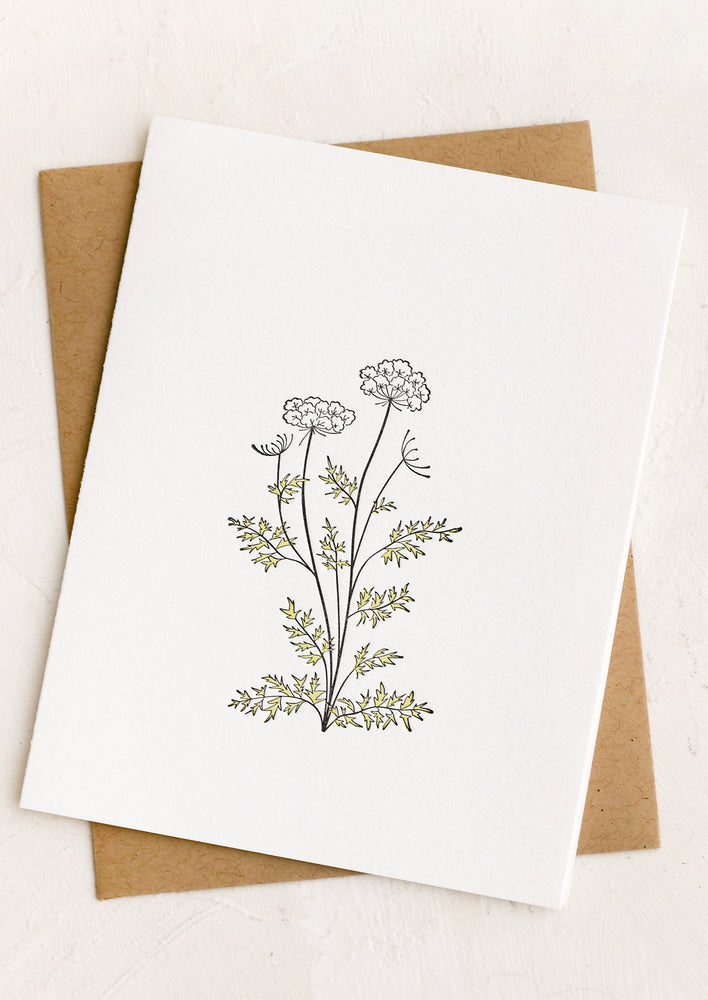 Forest Flora Blank Card hover