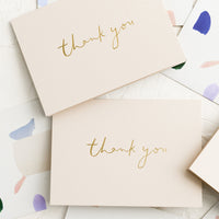 Art Stroke: Thank you cards with patterned envelopes.