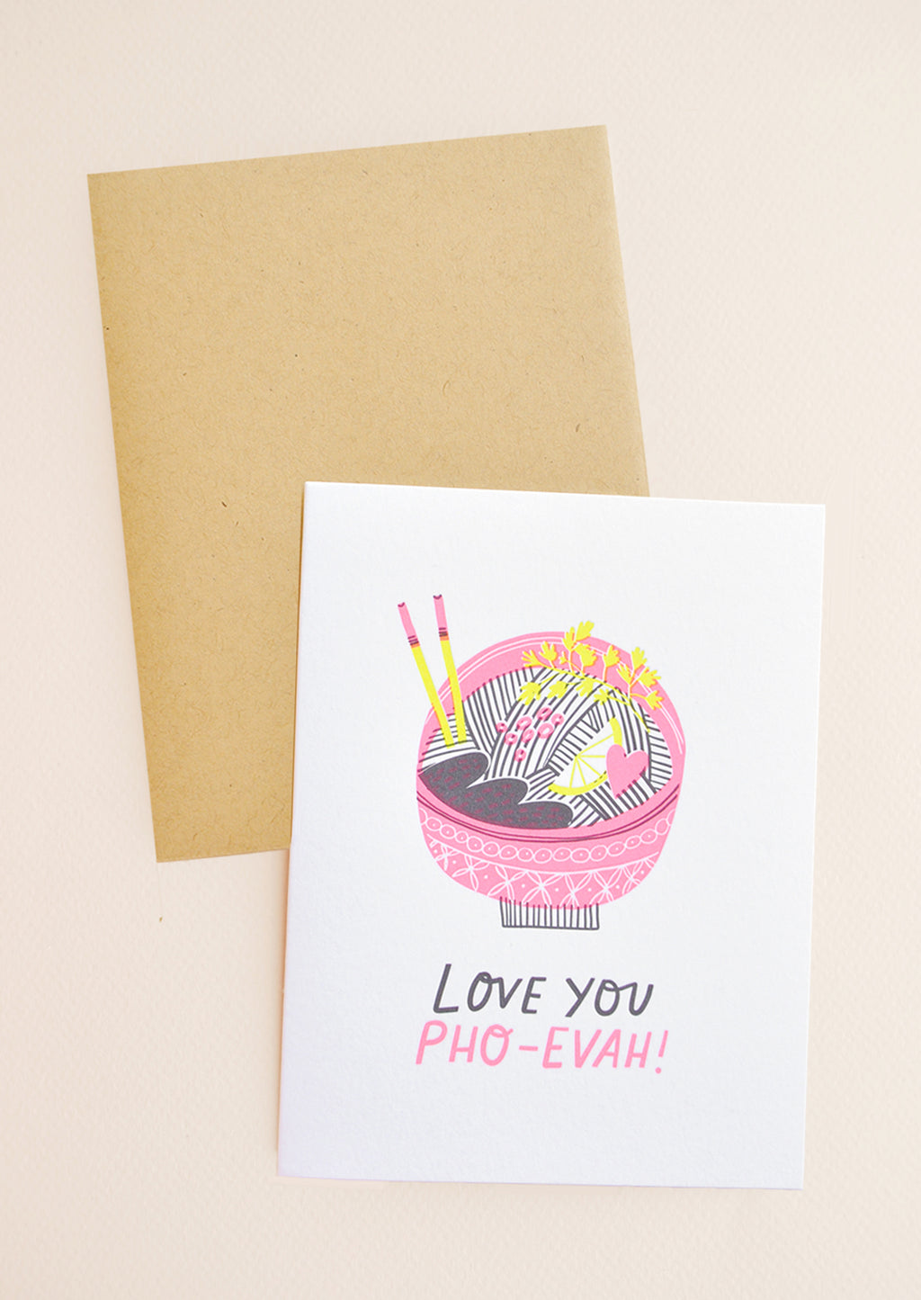 1: Love You Pho-Ever Card in  - LEIF