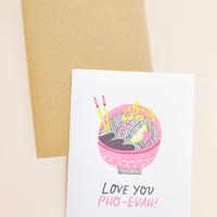 1: Love You Pho-Ever Card in  - LEIF