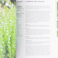 2: A page in a book about summer savory and winter savory.