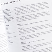 4: A page in a book about lemon verbena.