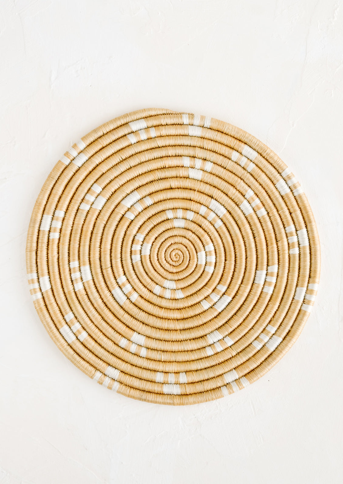 Hopscotch Dash Hand Woven African Sweetgrass Trivet | LEIF
