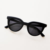 Matte Black: Hotsy Totsy Sunglasses in Matte Black - LEIF