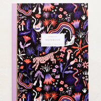 Midnight Menagerie: A midnight menagerie printed notebook.