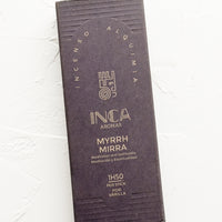 Myrrh: A box of myrrh stick incense.