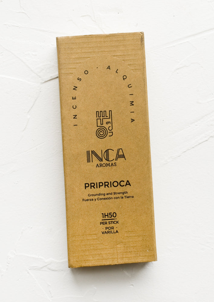 A box of priprioca stick incense.