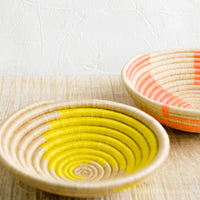 1: Sweetgrass catchall baskets in neon colors.