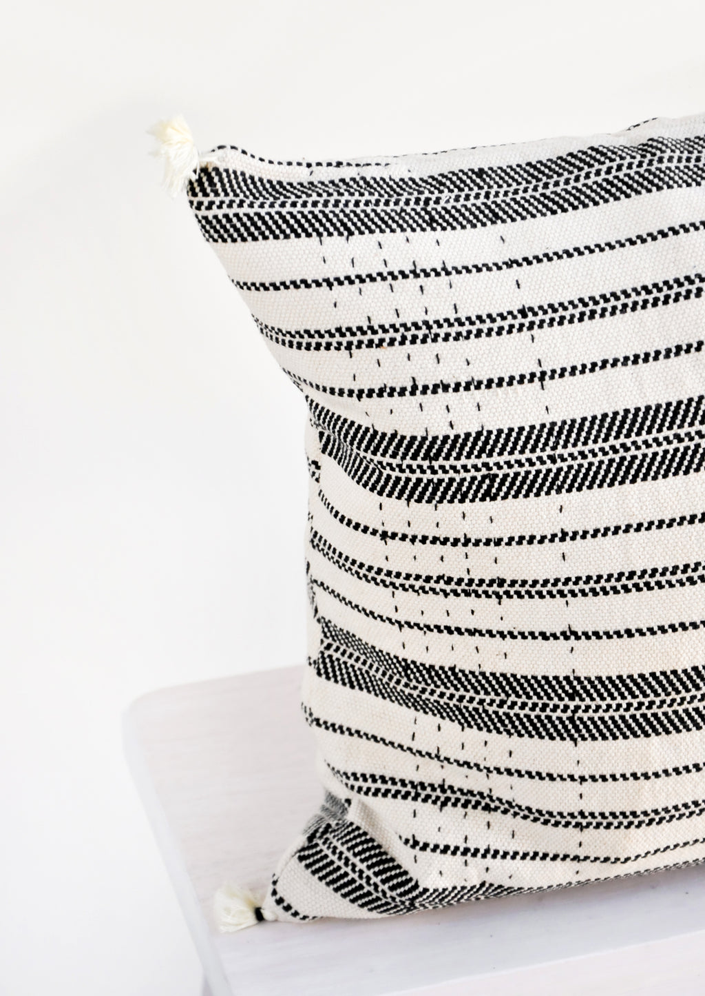 2: Rebari Pillow in Textured Stripe in  - LEIF